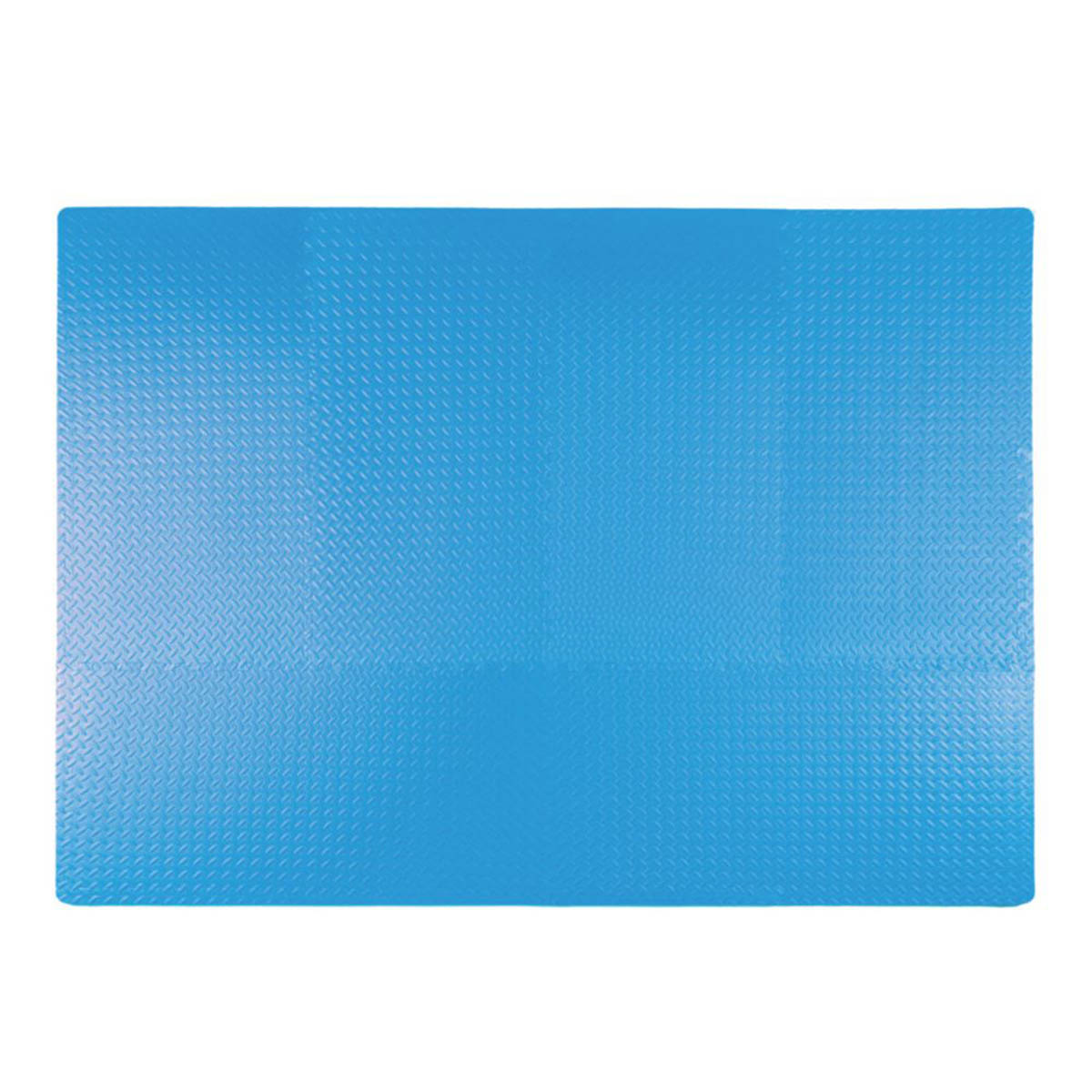 Essentials Interlocking Floor Tiles Blue Anti Slip Impact Resistant 10mm 12 Pack - Image 4
