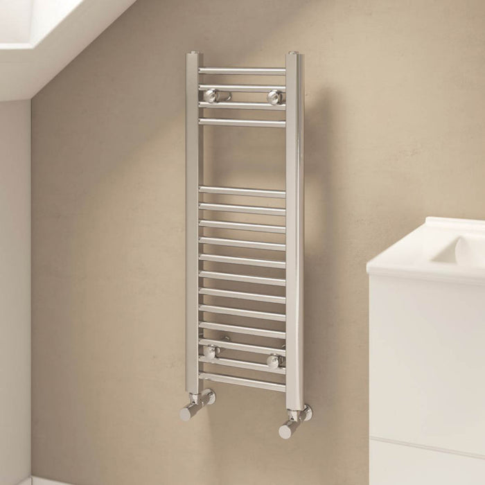 Towel Radiator Rail Chrome Bathroom Ladder Warmer Vertical 159W (H)800x(W)300mm - Image 3