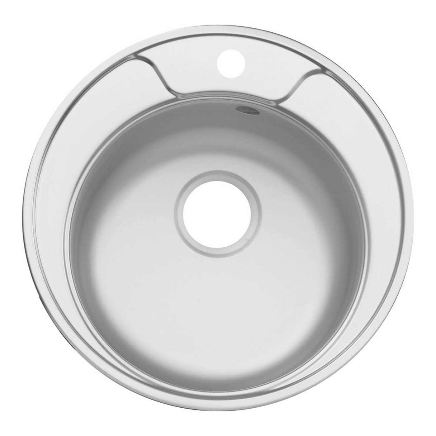 Quimby 1 Bowl  Satin Stainless Steel Sink 490mm x 490mm - Image 3