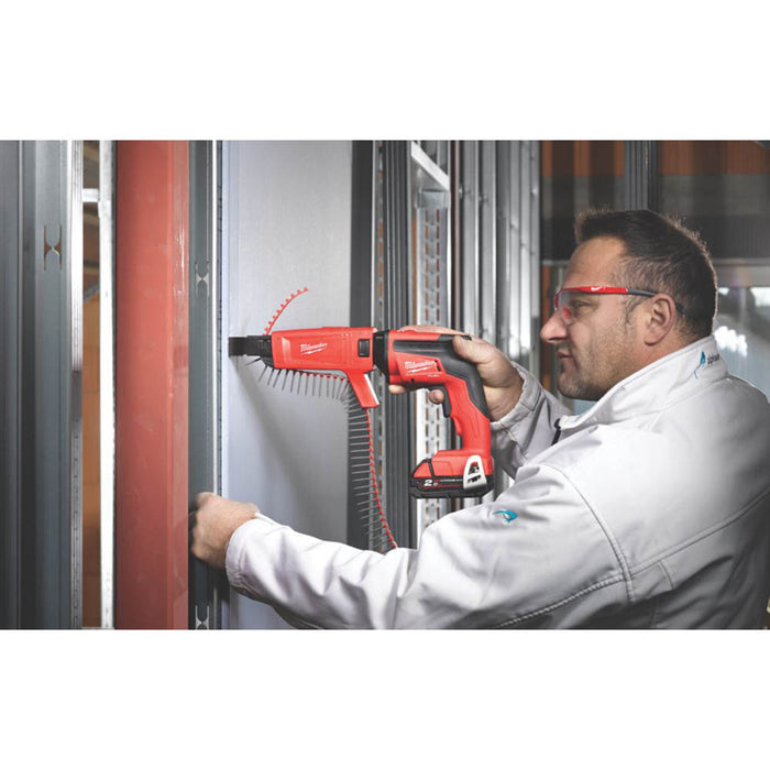 Milwaukee Drywall Screwdriver Cordless M18FSGC-202XFUEL With Attachment 2x2.0Ah - Image 6