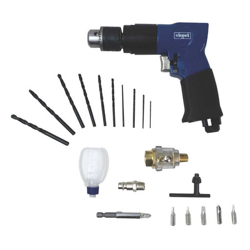 Scheppach Air Drill Kit Reversible 7906100714 Compact Lightweight Carry Case - Image 1