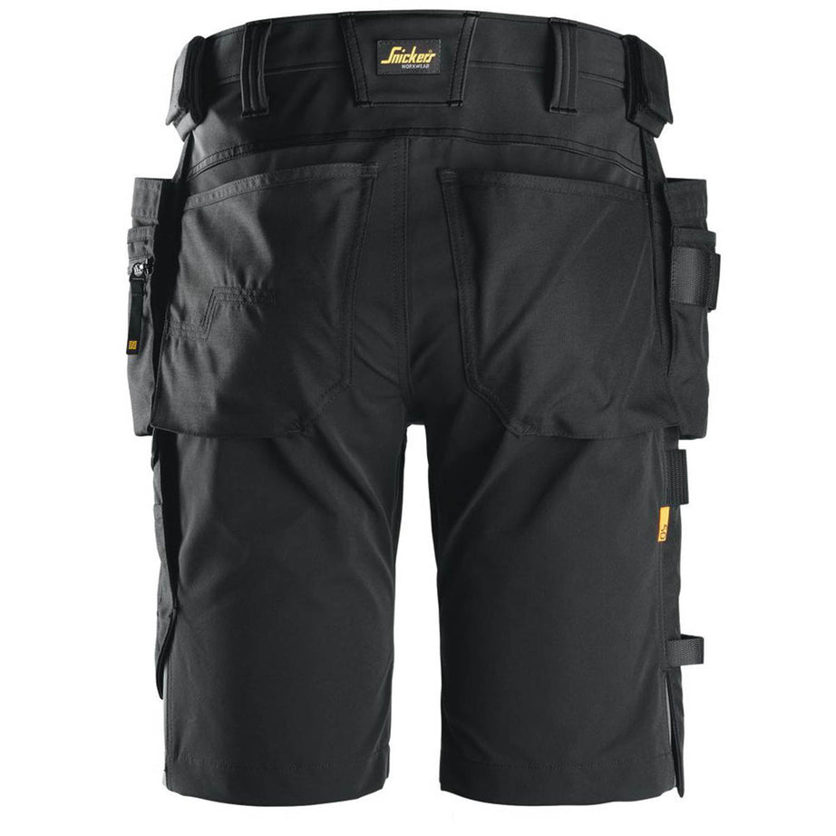 Snickers Work Shorts Mens Black Stretch Breathable Multi Pockets Cargo 38"W - Image 6