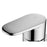 Swirl Bath Shower Mixer Dual-Lever Chrome Brass Rectangular Shower Head Modern - Image 3