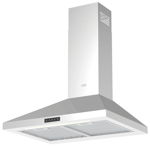 Cooker Hood Kitchen Extractor Fan Silver Touch Control 598mm Chimney LED Light - Image 1