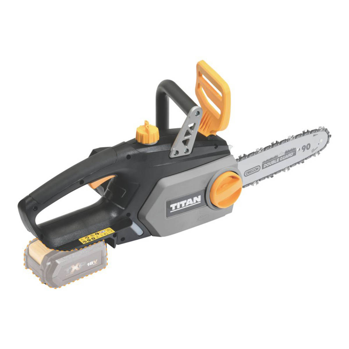 Titan Chainsaw Cordless 18V Li-Ion TTI932CHN 25cm Garden Wood Cutter Body Only - Image 1