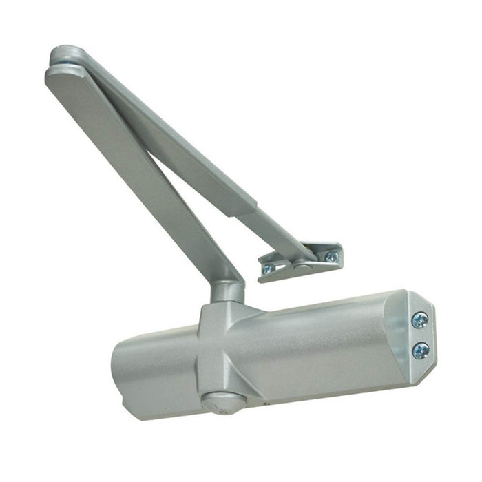 Door Closer Fire Rated Overhead Silver Adjustable Universal Fitting Max 80 kg - Image 2