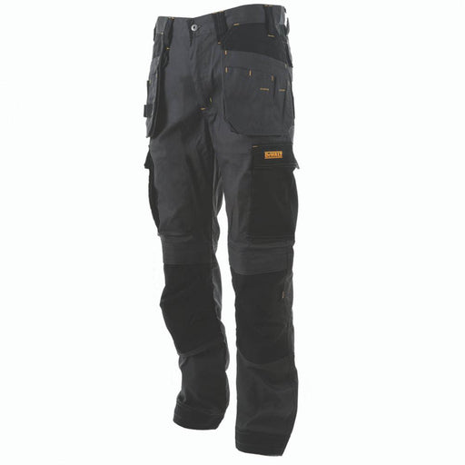 DeWalt Holster Work Trousers Mens Slim Fit Multi Pockets Charcoal Grey 40"W 29"L - Image 1