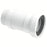 McAlpine WC Connector White Flexible Push-Fit Straight Pipe Bathroom 138mm - Image 1