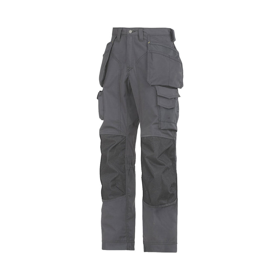 Snickers Work Trousers Mens Regular Fit Grey Breathable Multi Pockets W41 L32 - Image 1