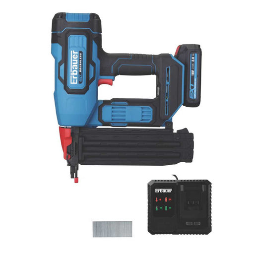 Erbauer Nail Gun Cordless ERI967NAL Brushless 55mm 18V 1 x 2Ah Li-Ion EXT - Image 1