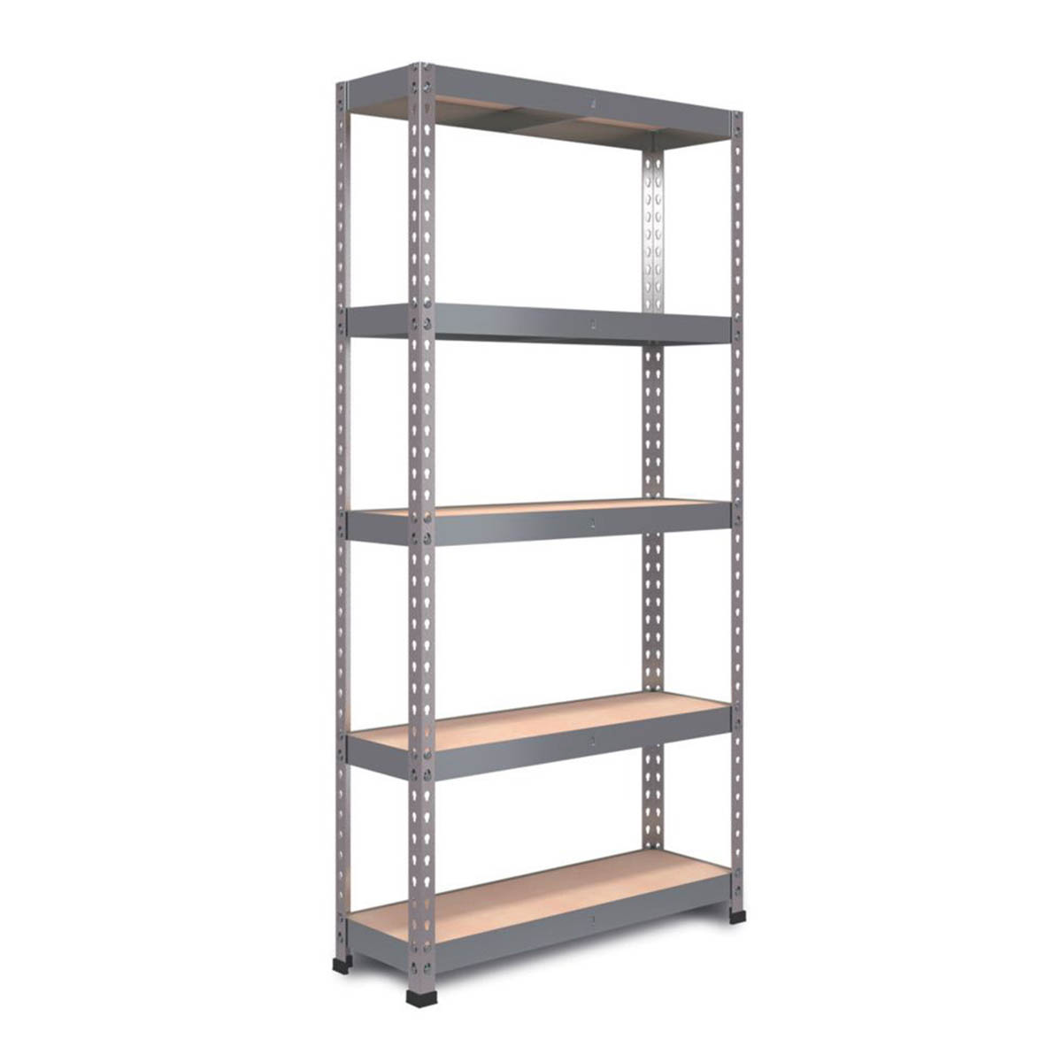 RB Boss Garage Shelving Unit 5 Tier Metal Galvanised 900mm x 450mm x 1800mm - Image 1