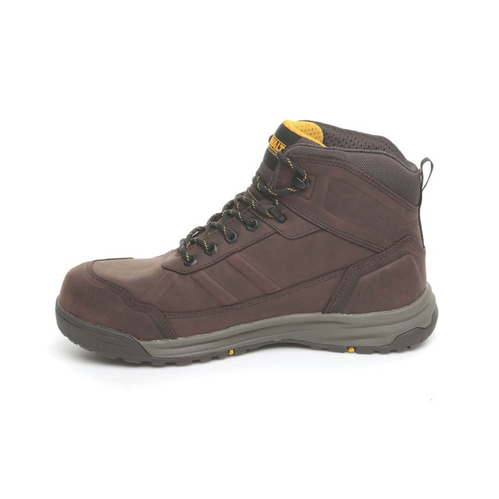 DeWalt Safety Boots Mens Standard Fit Brown Leather Steel Toe Lightweight Size 7 - Image 3