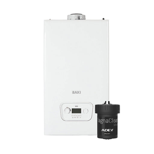 Baxi Combi Boiler Gas/LPG 824Combi2 White LCD Display Lightweight Compact 20kW - Image 1