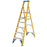 Werner Fibreglass Stepladder 6 Tread Platform Slip Resistant Flat Treads - Image 1