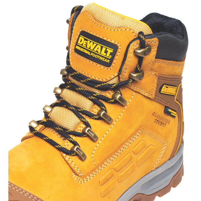 DeWalt Safety Boots Mens Standard Fit Honey Leather Waterproof Steel Toe Size 10 - Image 3