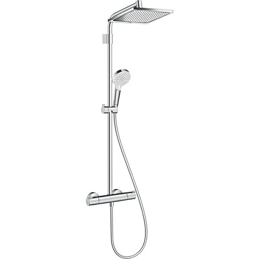 Hansgrohe Thermostatic Mixer Shower Crometta E HP Rear-Fed Exposed 3 Spray Set - Image 1