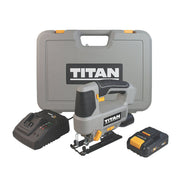 Titan Jigsaw TTI866JSW18V Cordless Variable Speed Compact Multi Function Case - Image 1