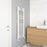 Towel Rail Radiator Curved Bathroom 120 x 45cm Gloss White Steel 1655BTU - Image 4