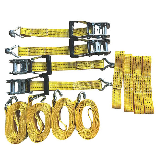 Car Towing Set Straps Vehicle Heavy Duty Quick-Release Durable 320-4000mm - Image 2