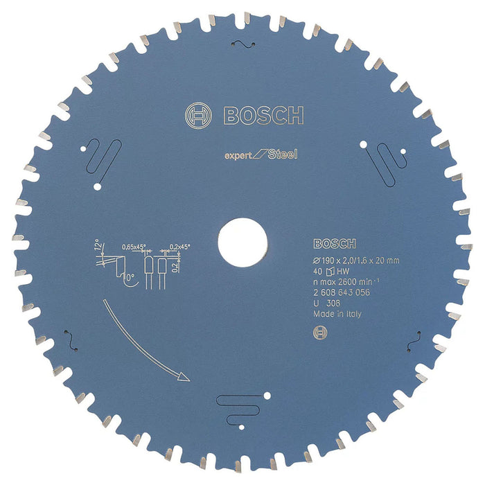 Bosch Circular Saw Blade Expert 40 Teeth With Triple Chip Grind (Dia) 190 mm - Image 1