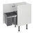 Pull Out Kitchen Wasrte Bin 2 Internal Containers Soft-Close Handle Grey 400mm - Image 3