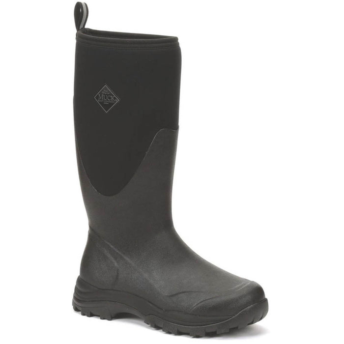 Mens Wellington Boots Wellies Outpost Tall Black Waterproof Non Safety Size 10 - Image 1