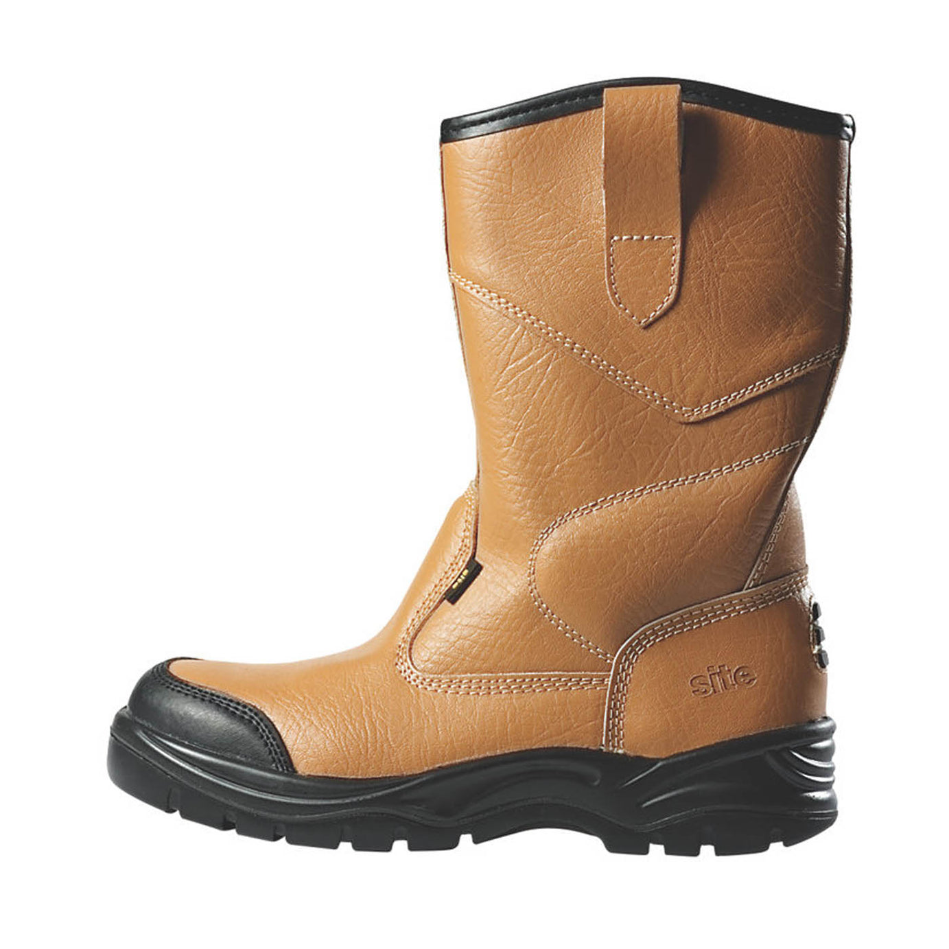 Site Safety Boots Men's Work Shoes Tan Steel Toe Cap Comfortable Wide Size 6 - Image 3