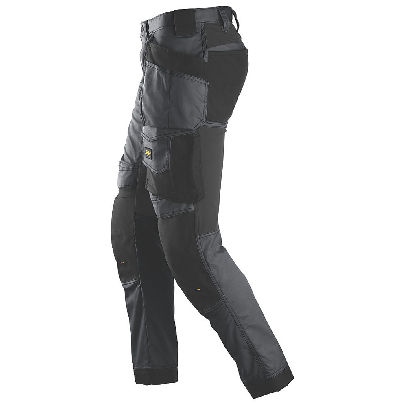 Snickers Work Trousers Mens Slim Fit Grey Black Multi Pockets Stretch 38W 32L - Image 3
