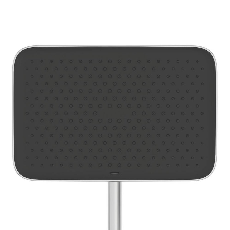 Swirl Mixer Shower Thermostatic 3 Spray Pattern Dual Square Head Chrome - Image 3