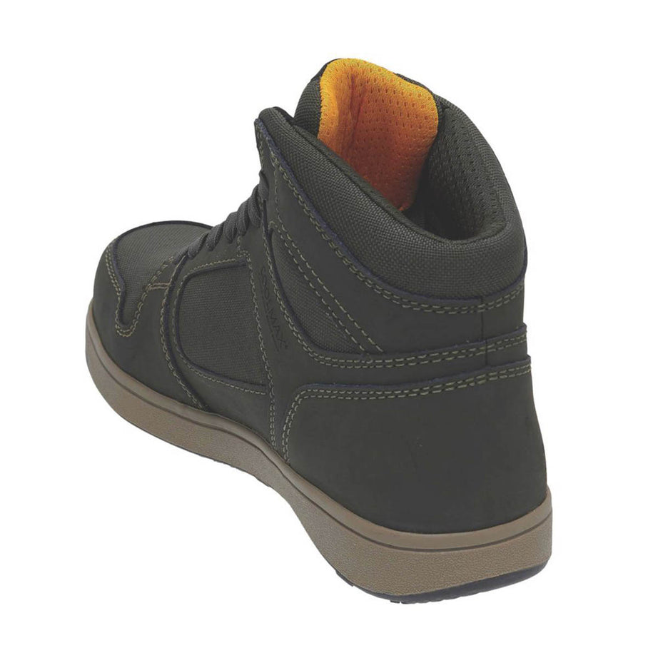 DeWalt Safety Boots Mens Standard Fit Olive Leather Composite Toe Shoes Size 10 - Image 6