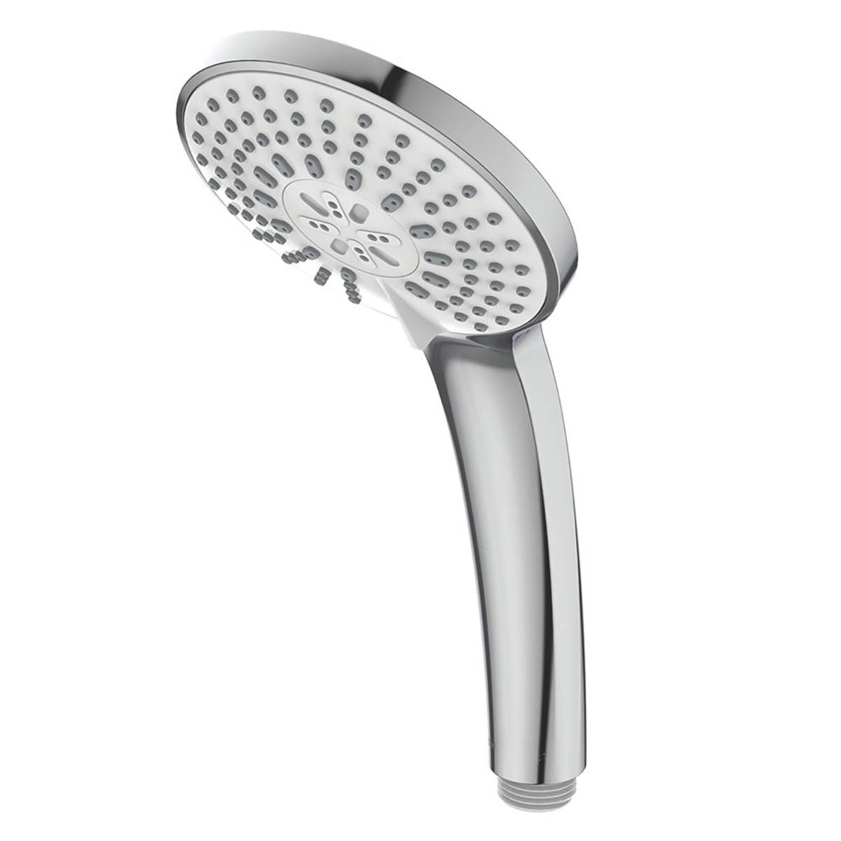 Bathroom Thermostatic Mixer Shower Chrome Concealed 2 Spray Pattern Round Head - Image 2