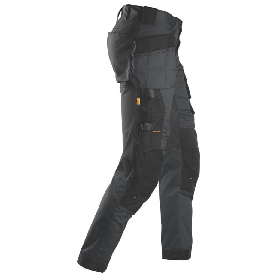 Snickers Work Trousers Mens Slim Fit Grey Stretch Multi Pockets Cargo 36W 35L - Image 3