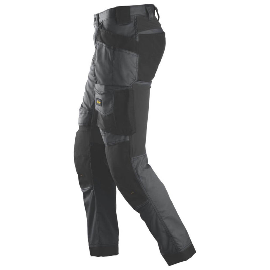Snickers Work Trousers Mens Slim Fit Grey Stretch Multi Pockets Cargo 36W 35L - Image 4