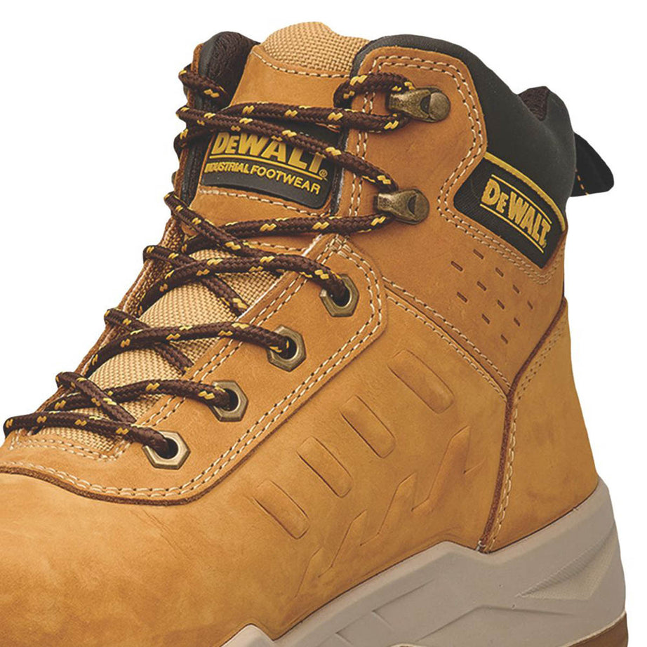 DeWalt Safety Boots Mens Standard Fit Wheat Leather Waterproof Steel Toe Size 11 - Image 6
