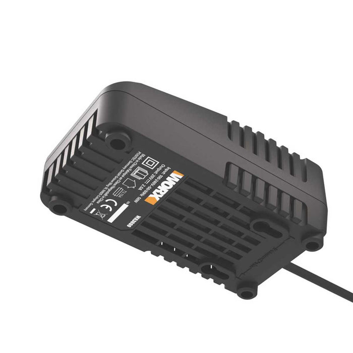 Worx Fast Battery Charger WA3880 20V Li-Ion 2A Compact Lightweight 240V - Image 3