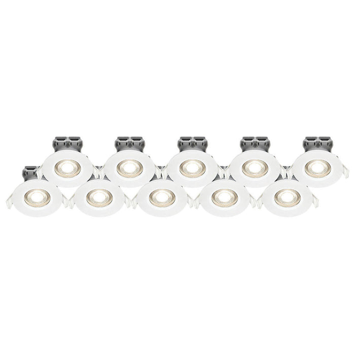 LAP LED Downlight Ceiling Light Fixed Cool White Dimmable White 4.5W 10 Pack - Image 1