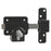 GateMate Gate Lock Black Euro Profile Long Throw Stainless Steel With 5 Keys - Image 3