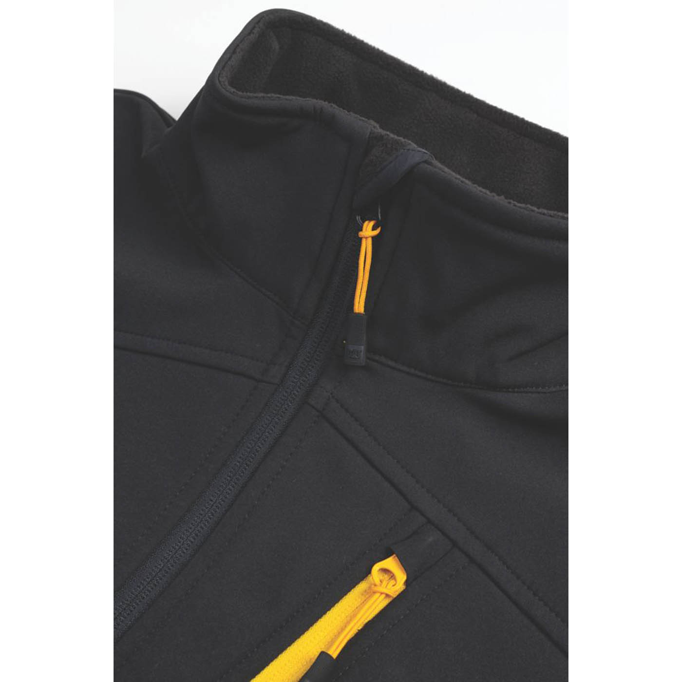 CAT Mens Work Jacket Black Shell Small Soft Mountain Sports Zip 36-38" Chest - Image 4