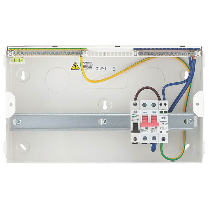 British General Consumer Unit Main Switch SPD Part-Populated 16 Module 12 Way - Image 5