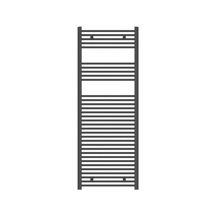Towel Radiator Rail Black Matt Steel Bathroom Warmer 816W (H)1600 x (W)600mm - Image 2
