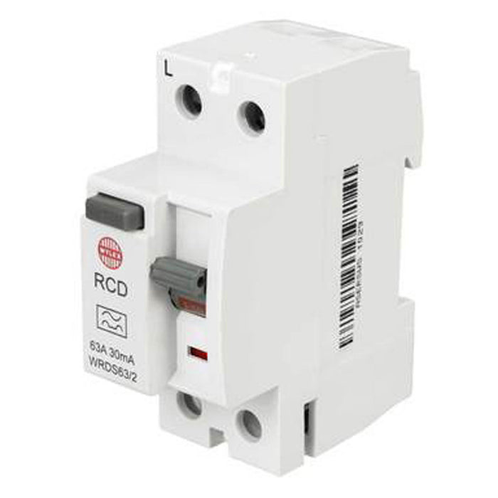 Wylex RCD Type A 63A 2 Pole 30mA Current Circuit Breaker Part Compact Durable - Image 1