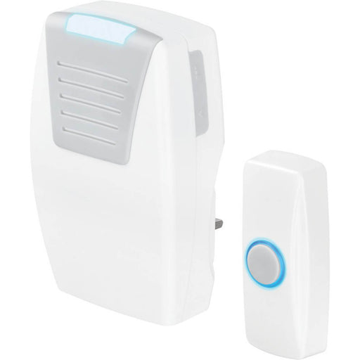 Masterplug Home Plug-In Wireless Door Chime Kit White - Image 1