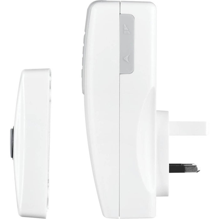 Door Bell Chime Plug-In Wireless Kit White 6 Melodies 100m Range Modern - Image 4