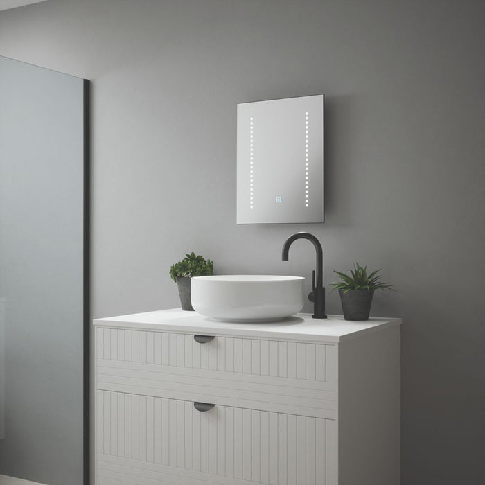 LED Bathroom Mirror Illuminated Lights Dimmable Touch Control Built-In Demister - Image 4