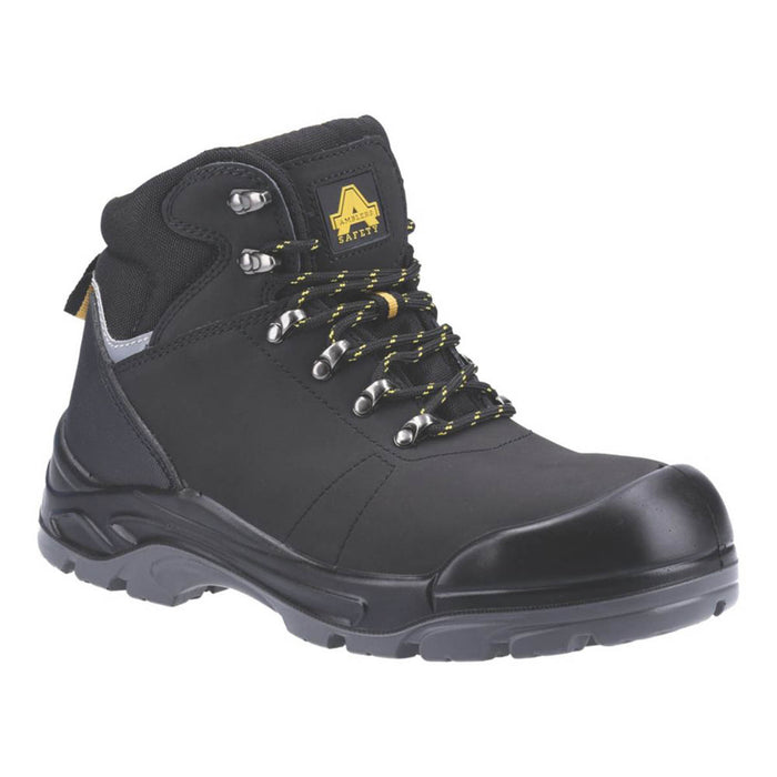 Amblers Safety Boots Leather Black Steel Toe Cap Water Resistant Size 6 - Image 2