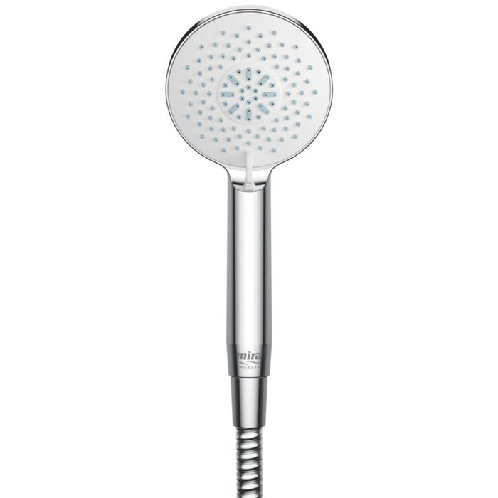 Mira Shower Kit Plastic Chrome Round 3 Spray Patterns Adjustable Contemporary - Image 2