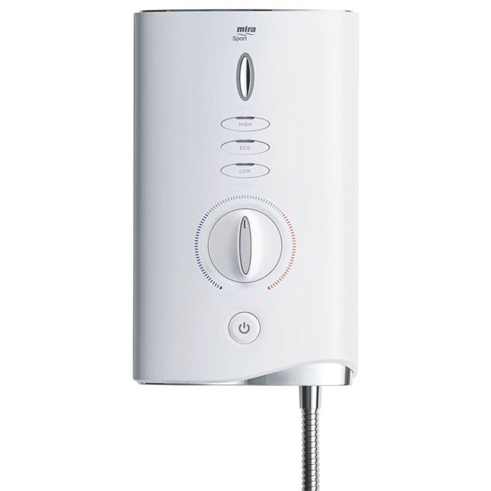 Mira Electric Shower 9kW 4Spray Pattern White Separate Controls Fixings Supplied - Image 7