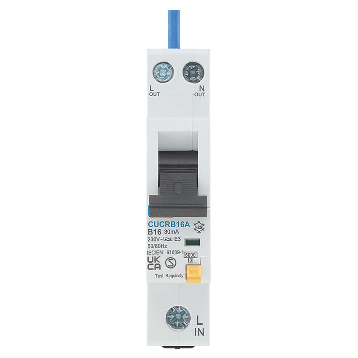 British General RCBO Compact Curve B 230V Single Phase Type A RCD Test ...