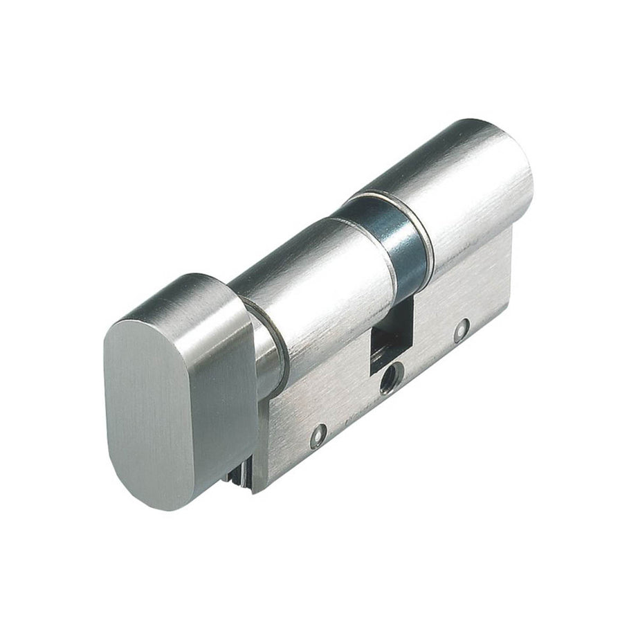 Cisa Euro Cylinder Thumbturn 40-50 Astral S Series 10-Pin Nickel Plated 90mm - Image 1
