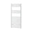 Flomasta Bathroom Towel Rail Radiator Curved White Tall 1808BTU 1200x500mm - Image 1